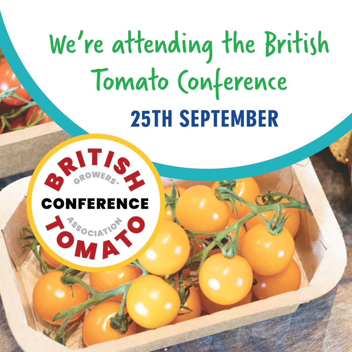 PPackaging's tweet image. We’re attending the British Tomato Conference , alongside our colleagues at @HutchinsonsAgUK 

Our tomato packaging specialists, will be there on the day, so be sure to stop by for a chat!

📅 Thursday, 25th September
📍Chesford Grange Hotel and Conference Centre, CV8 2LD