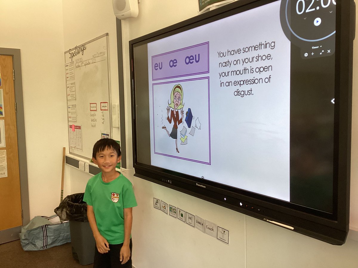 Beech Tree have been practising their French phonics today!