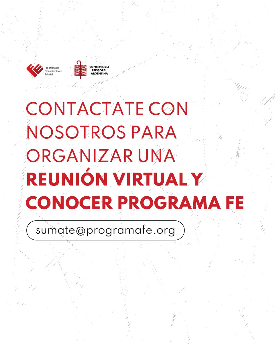 Programa_FE's tweet image. Seguimos coordinando reuniones con parroquias de todo el país para compartir más detalles sobre Programa FE.
Si te interesa conocer más y ser parte, ¡te invitamos a sumarte!
✉️ Mail: sumate@programafe.org
📱 WhatsApp: +54 9 11 4162-1623