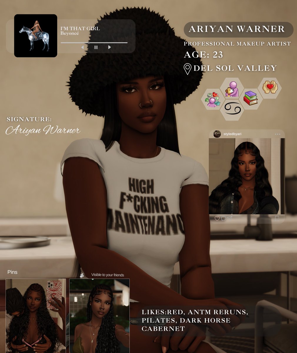 meet ariyan! my new makeup artist who resides in del sol valley 🤍