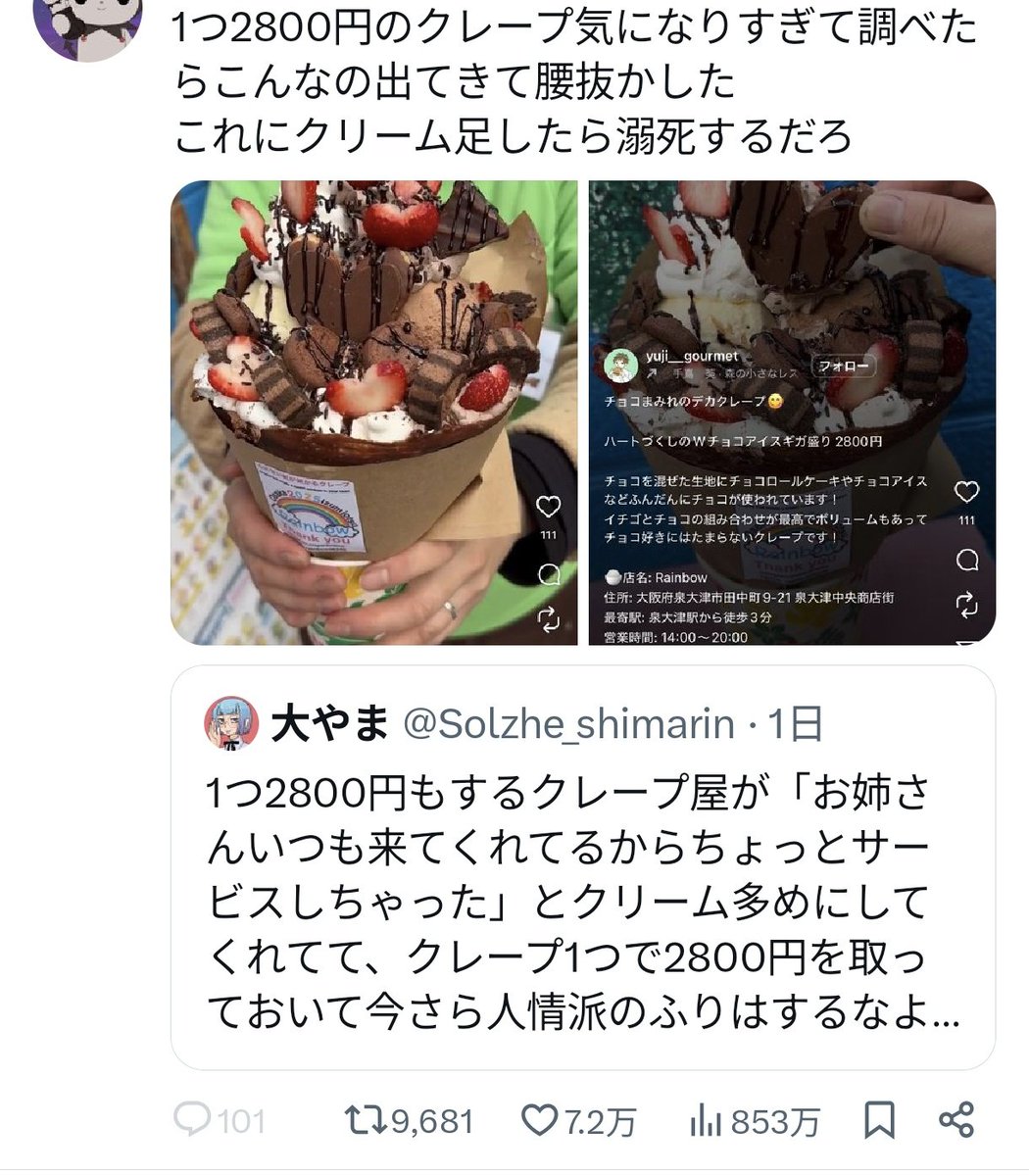 引用を見てるんだけど、いったいどれがこの方の買った2800円以上する