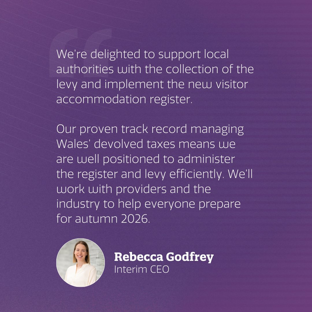 The Visitor Accommodation (Register and Levy) Bill has become law. 

From autumn 2026, anyone charging for overnight stays in Wales must register with us by law. Welsh councils can choose to introduce a visitor levy from April 2027.

🔗Read our guidance: gov.wales/tourism-major-…