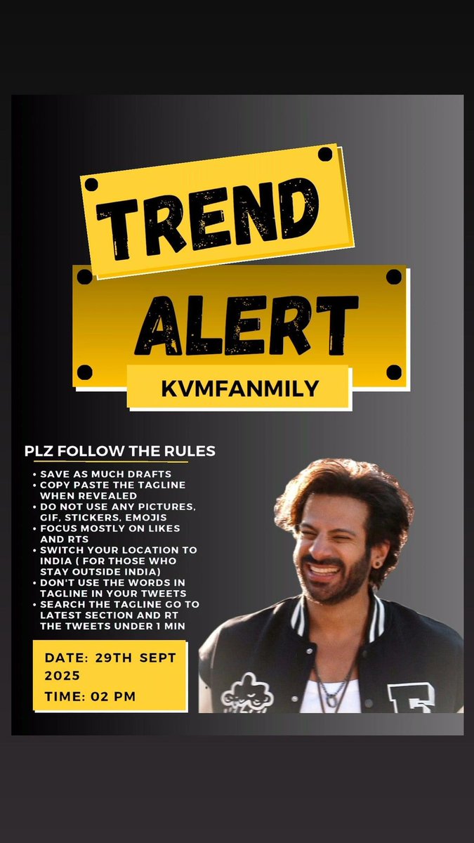 As <a href="/KaranVeerMehra/">Karan Veer Mehra</a> ’s Khatron Ke Khiladi victory marks 1 glorious year 🔥 

We’re celebrating with a special trend on 29th September 2:00PM 

Let’s come together to shower him with the love and appreciation he truly deserves ❤️

#KaranVeerMehra #KVMNation #KVMFanmily