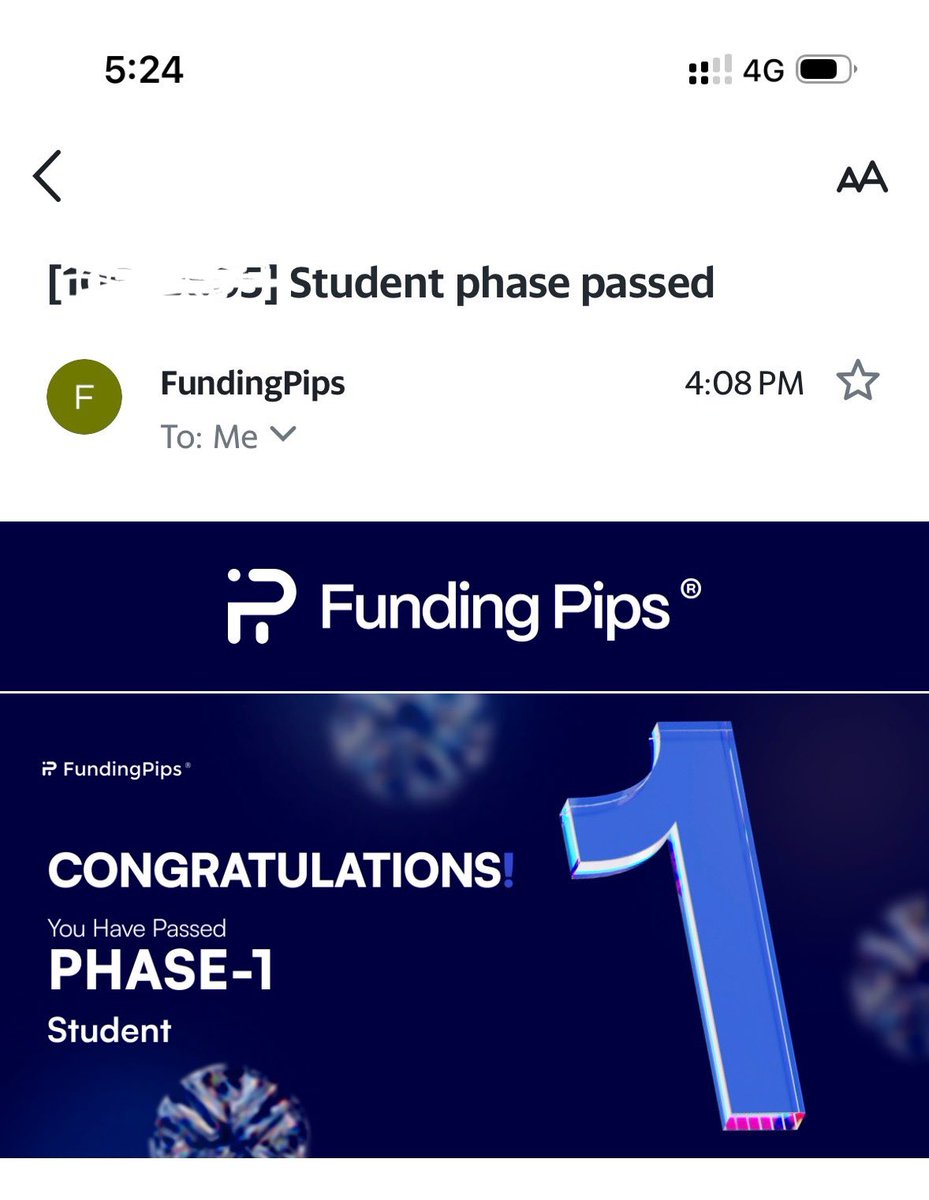 kareemcapital's tweet image. Phase 1 ✅ Completed with FundingPips 
Alpha Capital at 7.76% progress phase 1 🚀

Step by step.. we’re on the way baby to that $1M funding 💰🔥

Discipline-Consistency-Patience
Let’s keep pushing!💪

#Trading #FundingPips #AlphaCapital #FOREX @fundingpips @Khldfx @AlphaCapitalUK