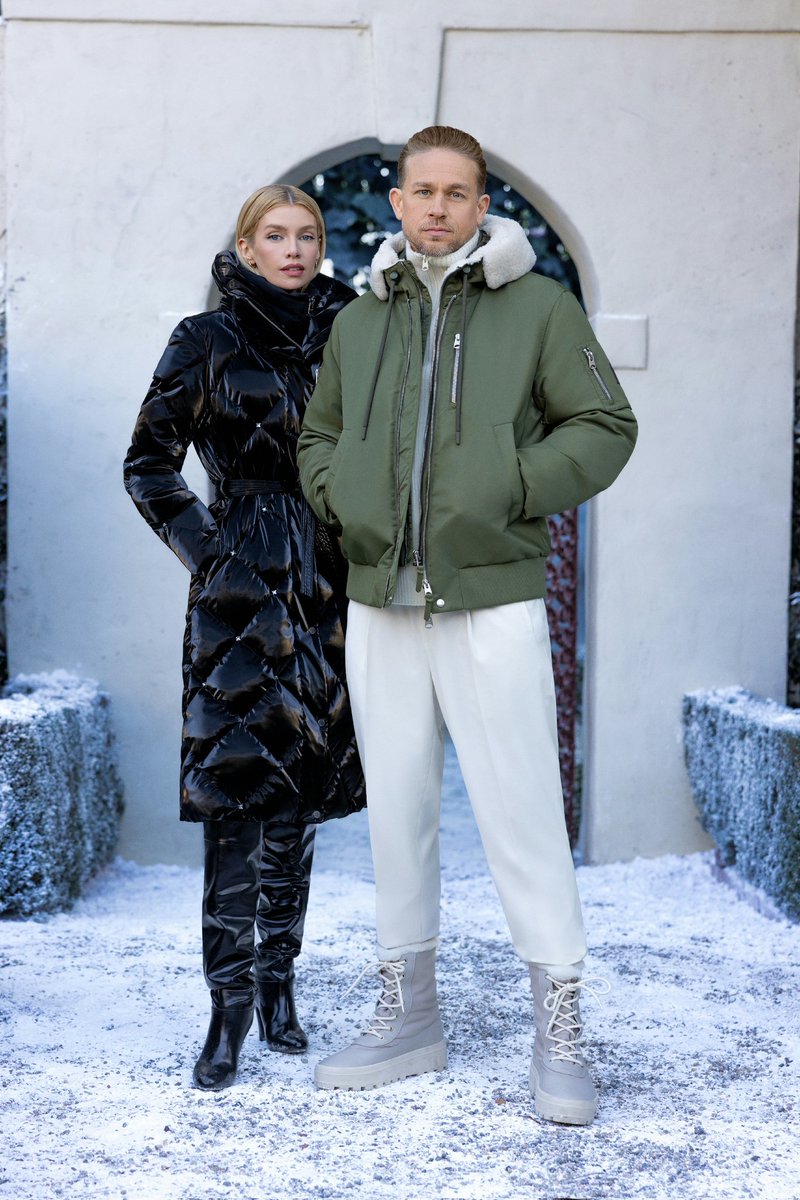 CHunnamFAN's tweet image. Charlie Hunnam and Stella Maxwell for the #MACKAGE Fall/Winter 2025 Collection.