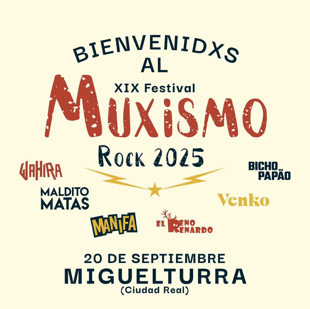 ⚡¡¡𝗕𝗶𝗲𝗻𝘃𝗲𝗻𝗶𝗱𝘅𝘀 𝗮𝗹 𝗫𝗜𝗫 𝗠𝘂𝘅𝗶𝘀𝗺𝗼 𝗥𝗼𝗰𝗸 𝟮𝟬𝟮𝟱!!⚡

💣 Ya está aquí una nueva edición de nuestro #MxmRock. Hemos cuidado cada detalle para que disfrutéis de un festival único e inolvidable.

La historia continúa: 𝗫𝗜𝗫 𝗠𝘂𝘅𝗶𝘀𝗺𝗼 𝗥𝗼𝗰𝗸 𝟮𝟬𝟮𝟱 ❤️‍🔥