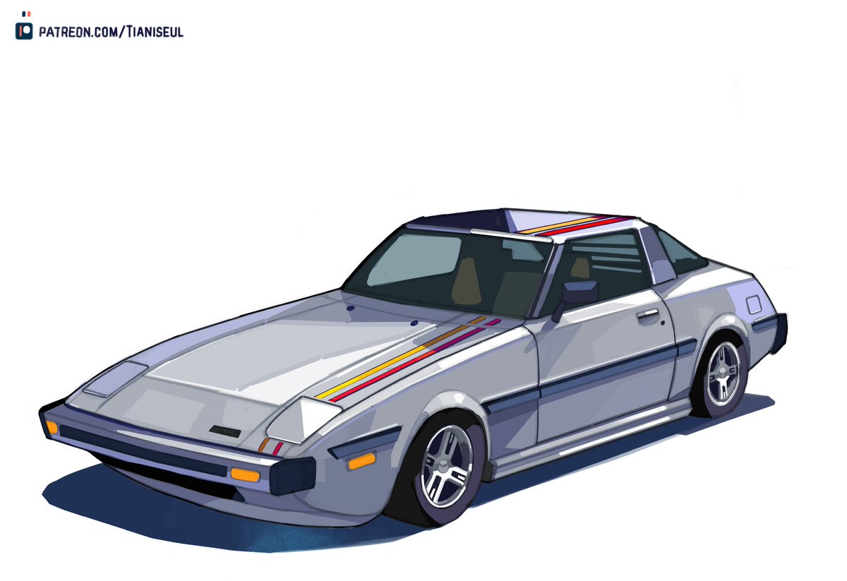 //Artwork done by the amazing <a href="/TianIsoo_/">天狼 🐺💀</a>! They've been a good at getting everything right, and of course Tanner is in his cowboy attire! With a bottle of Modello lol.

Yes I am Mexican lol, but raised in Texas. The car is a 1978 Mazda RX-7, I know not many people's choice +