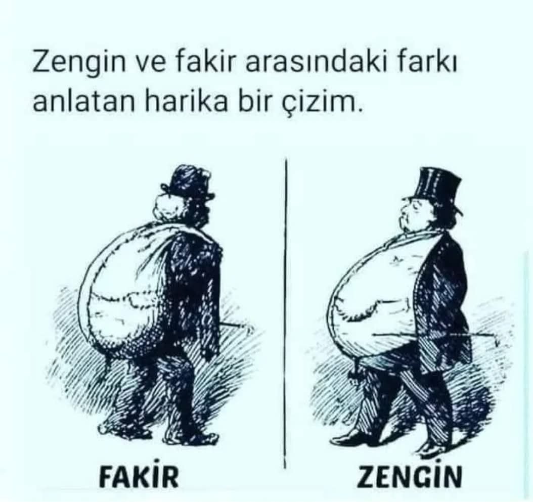 Zenginleri doyuramadığımız için fakiriz...