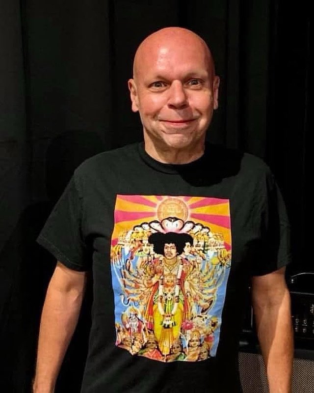 On the anniversary of the death of the great @jimihendrix I dug out this “Axis Bold As Love T-shirt.