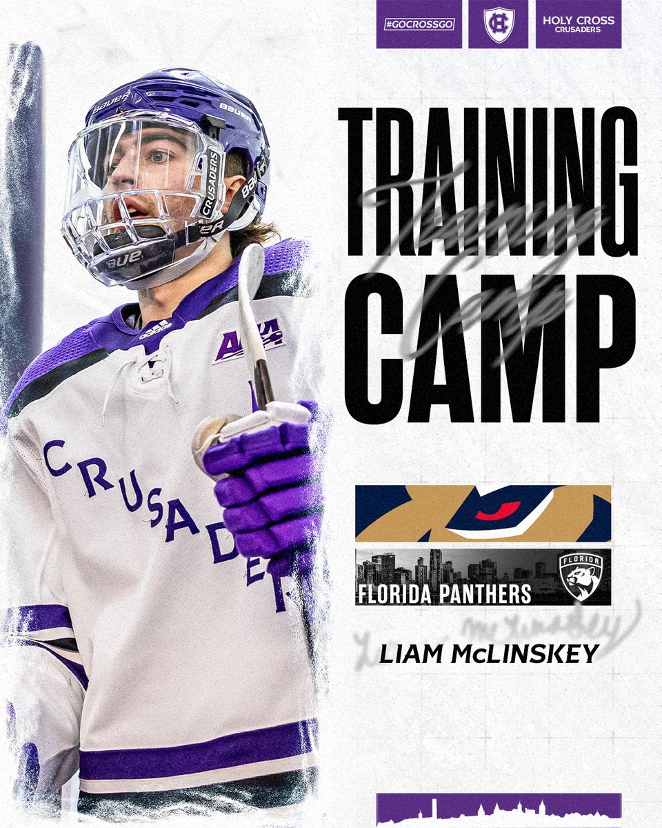 Good luck to <a href="/liamm1313/">Liam McLinskey</a> '25 as he takes on <a href="/FlaPanthers/">Florida Panthers</a> Training Camp!  

#GoCrossGo