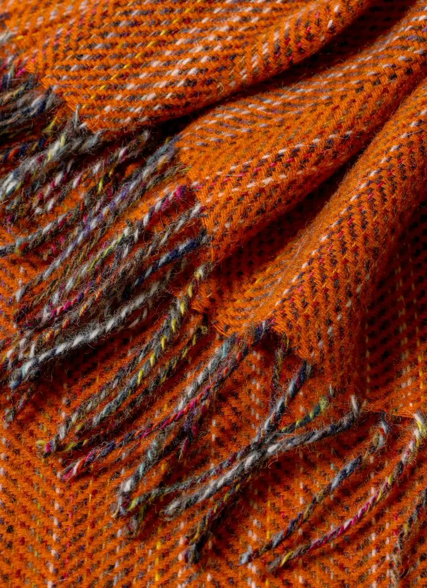 Blarney_Mills's tweet image. Our Tangerine Tweed Wool Throw is woven in a vibrant rust hue with flecks of multi-colored yarn running throughout, giving it depth &amp;amp; character. Finished with a classic fringe, it’s the perfect companion for cozy evenings at home. #BlarneyWoollenMills #WoolThrow  #HomeStyle