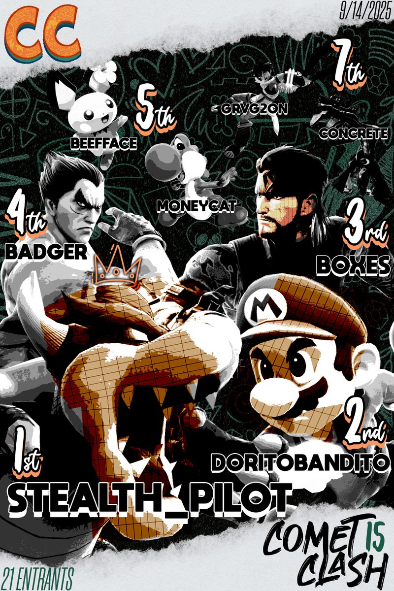 UTDSmash's tweet photo. Congratulations to our top 8 from Comet Clash 15! https://t.co/g3ecH6zN1k