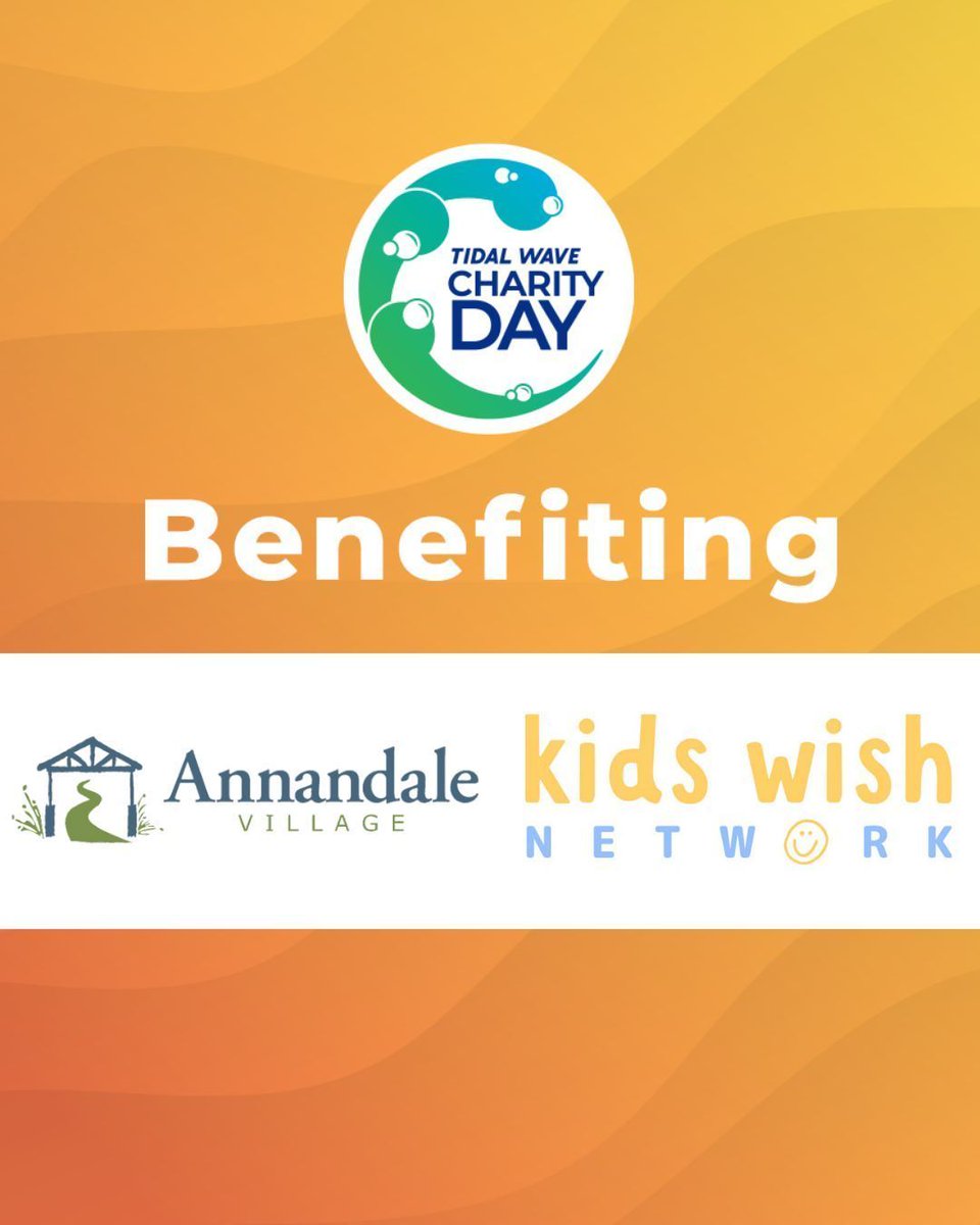 💙 Proud to be a beneficiary of #TidalWaveCharityDay on Sept 19!
Every wash supports Kids Wish Network &amp; Annandale Village – making a real impact for kids &amp; communities nationwide. 🌊  <a href="/thehappywave/">Tidal Wave Auto Spa</a>