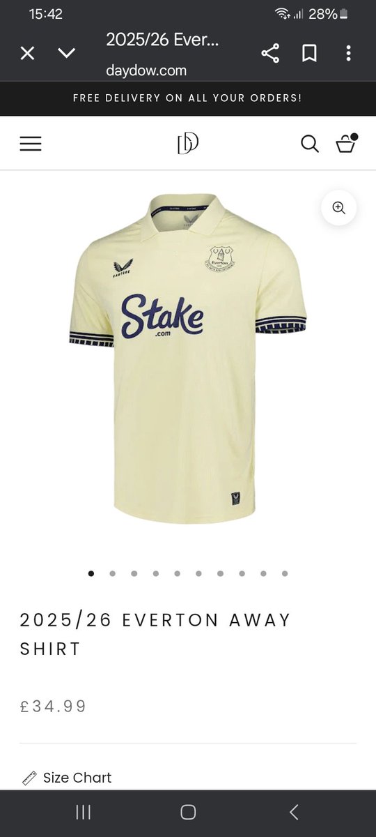 Anybody after the away shirt &amp; doesn't fancy paying the £80 it's currently £34.99 free delivery 
👇👇👇👇👇👇👇👇👇