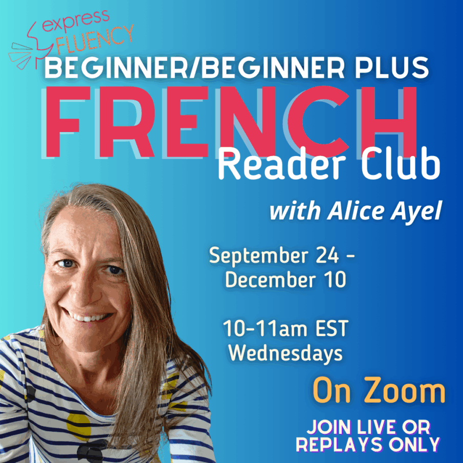 aliceayel's tweet image. 🌟 Ready to boost your French skills? Join the French Reader Club  starting Wednesday, Sept 24! 🇫🇷📚

⏳ Few spots left! They fill up quickly — don’t miss out!
🔗 Sign up now to secure your place: expressfluency.com/product/french…

#French #FrenchClass #LanguageJourney #FrenchReaderClub