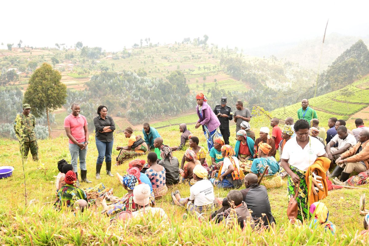 RwandaSouth's tweet photo. None, Guverineri @AKayitesiAlice ari kumwe n'Umuyobozi w'Akarere ka @Nyamagabe hamwe n'abaturage, yatangirije igihembwe cy'ihinga 2026A mu Murenge wa #Kitabi. Hatewe imbuto y'ibigori kuri site ya #Uwurunazi ifite ubuso bwa hegitari 10. https://t.co/d3mAN4576t