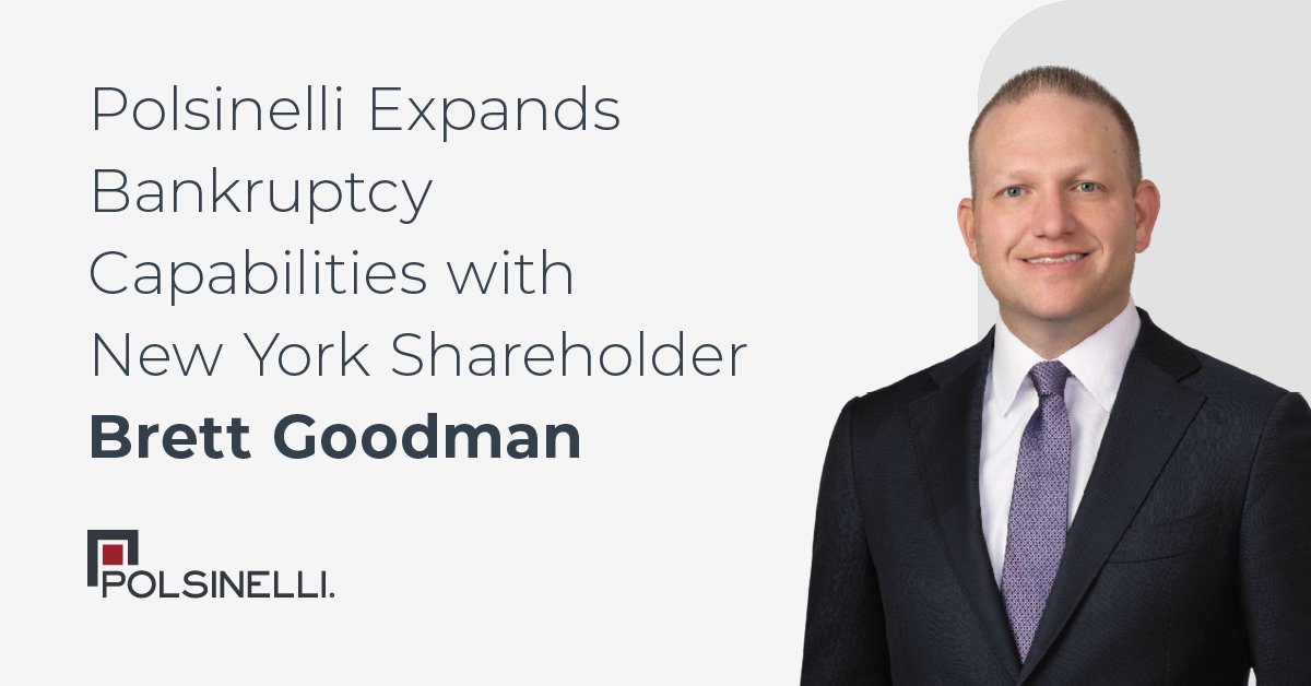 We are excited to welcome Brett D. Goodman as a shareholder in our Bankruptcy &amp; Restructuring Practice in New York: polsinelli.com/news/polsinell….

#polsinellinewyork #bankruptcy #restructuring #whatalawfirmshouldbe