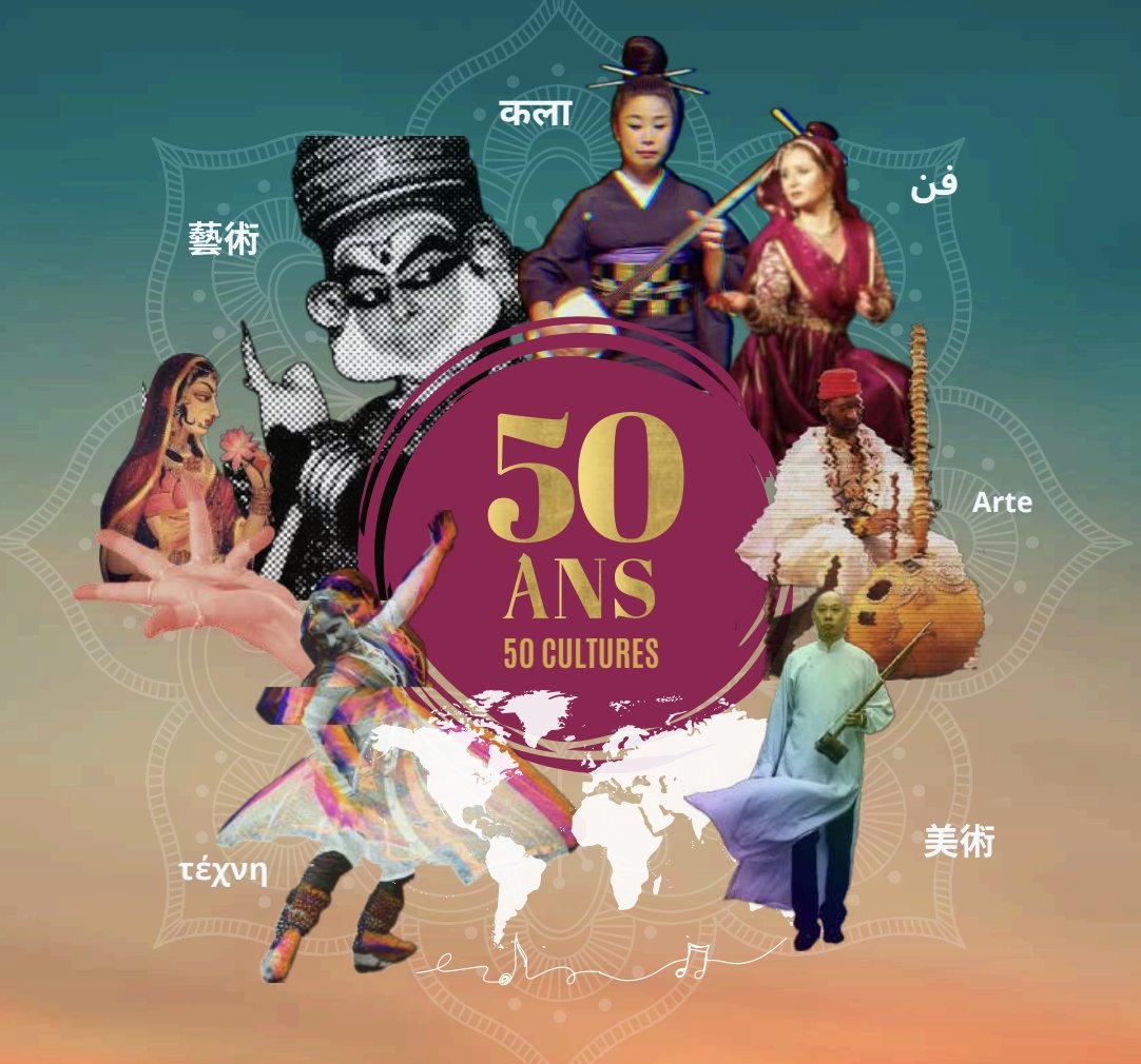 Le centre Mandapa célèbre ses 50 ans tout au long de la saison 25-26 et vous invite à l'ouverture de saison samedi 20/09 à 15h sur la place Milena Salvini. centre-mandapa.fr #culture #Paris13