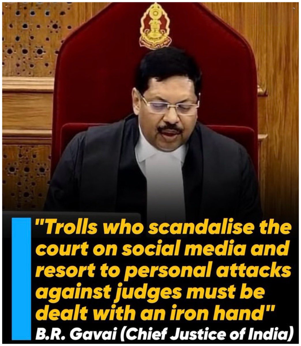 They are systematically destroying men’s lives and taking this country down the path of destruction. But if you raise your voice, the CJI does not shy away from threatening people.

The judiciary thinks they are the God, forgetting that even our gods are immersed in water after a