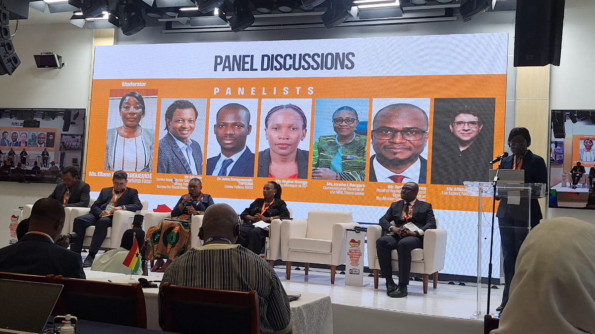 Looking back to panel 1, which focused on building collaborative tax systems in West Africa! 
The panel submitted that Robust tax systems fuel schools, hospitals, &amp; jobs, but weak partnerships hinder progress.
