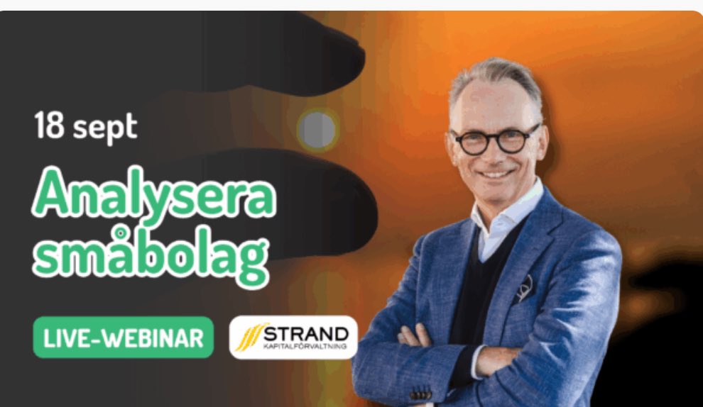 Strax kör vi lite småbolagssnack 📈

Häng på!