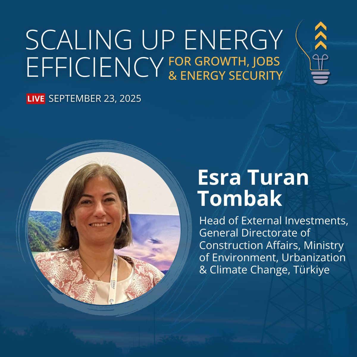 WorldBankECA's tweet image. Türkiye has made major strides in scaling energy efficiency in public buildings.

Hear from Esra Turan Tombak—Head of External Investments at the Ministry of Environment—on what others can learn from Türkiye’s experience: wrld.bg/2MWg50WUBQp 

#PowerMoreWithLess #ESMAP