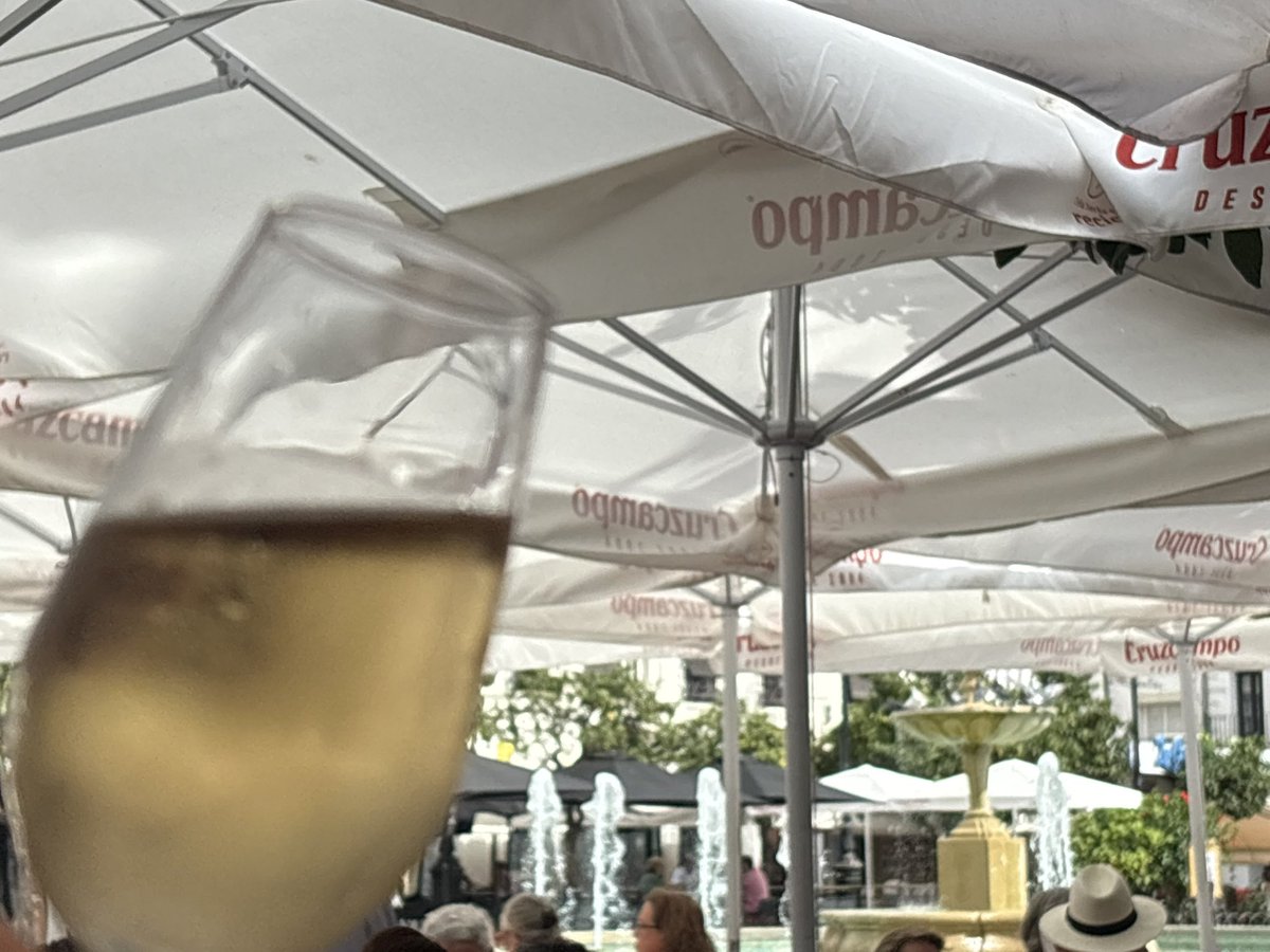 I picked the only tapas bar that had run out of everything other than deep fried chicken drum sticks…Nil points. Sherry &amp; olives it will be then!