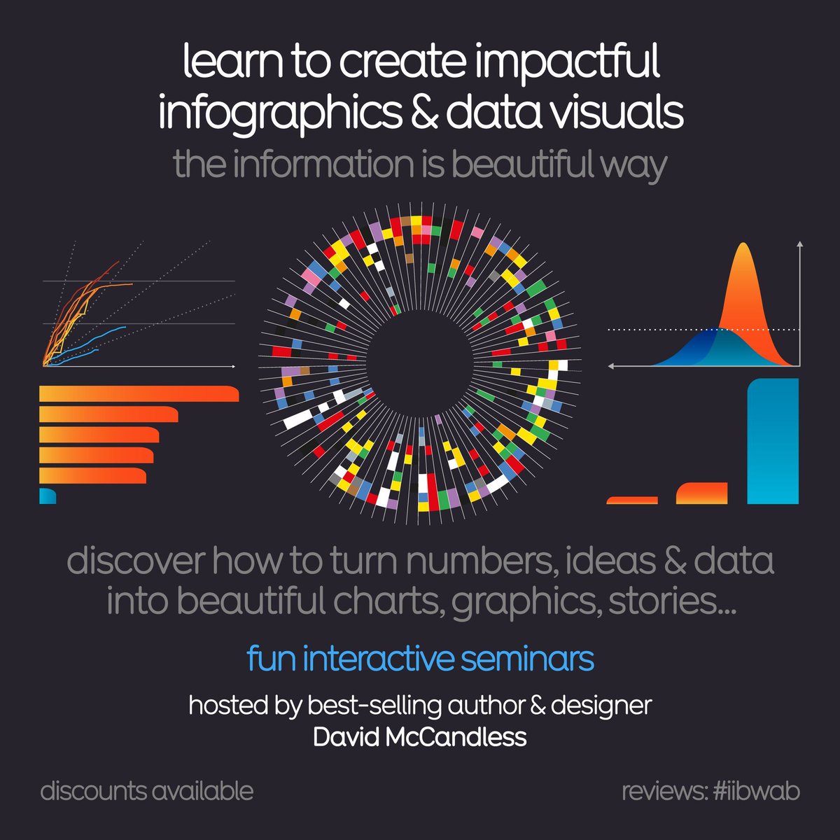 infobeautiful's tweet image. Join David McCandless of Information is Beautiful for a #DataStorytelling workshop. In-person or virtual. Turn your data into a graphical story! Go beyond the bar chart! 

2 x virtual half days:
15th &amp;amp; 16th Oct 🇺🇸 USA timezone
11th &amp;amp; 12th Nov 🇬🇧 UK/EU/AUS

In-person Mon 13th Oct…