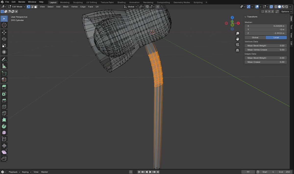 Lo logre resolver, el problema que tenia era la forma en que habia salido extruido ese elemento, al hacer el bevel tenia aristas de mas, la solucion fue seleccionar todos los vertices y hacer un Merge by Distance y luego alli si aplicar el bevel