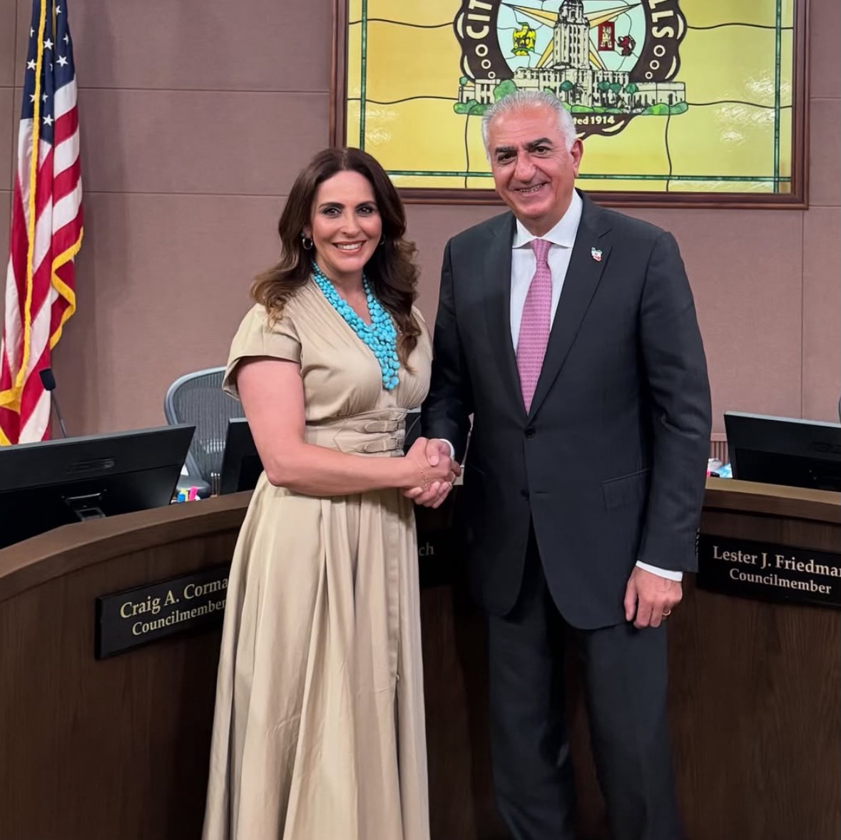 When the Iranian American mayor of Beverly Hills-- one of the most prestigious U.S. cities meets his majesty <a href="/PahlaviReza/">Reza Pahlavi</a> recently, you know great things are on the horizon for Iran.

Thank you Mayor Nazarian for always standing with the people of Iran in their quest for freedom!