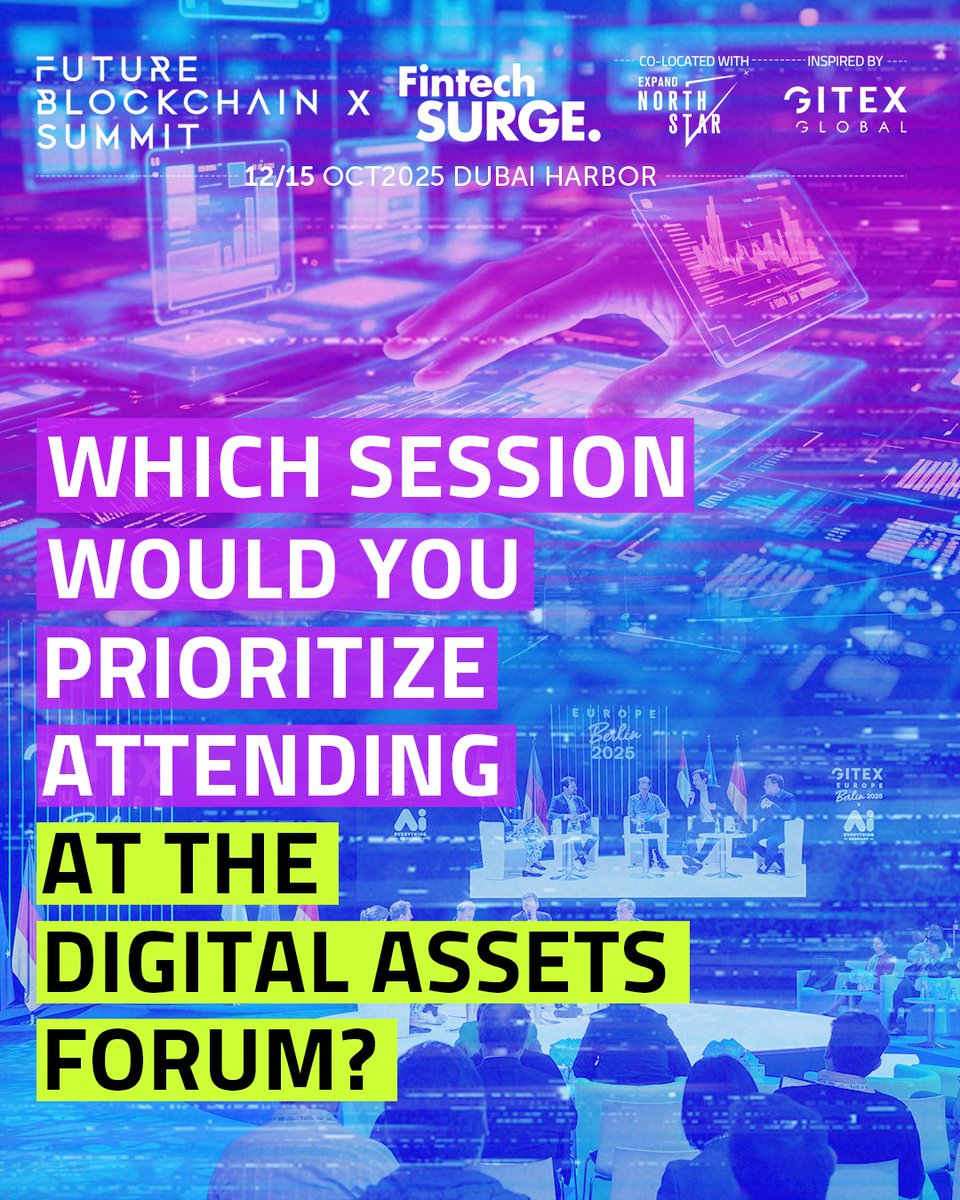 The shift toward decentralised finance is accelerating. Which of these topics would top your agenda?

1. Multipolar finance and the shift beyond SWIFT &amp; dollar
2. ESG, liquidity, and digital asset inclusion
3. Cross-border regulation &amp; AI in DeFi infrastructure

Drop your answer
