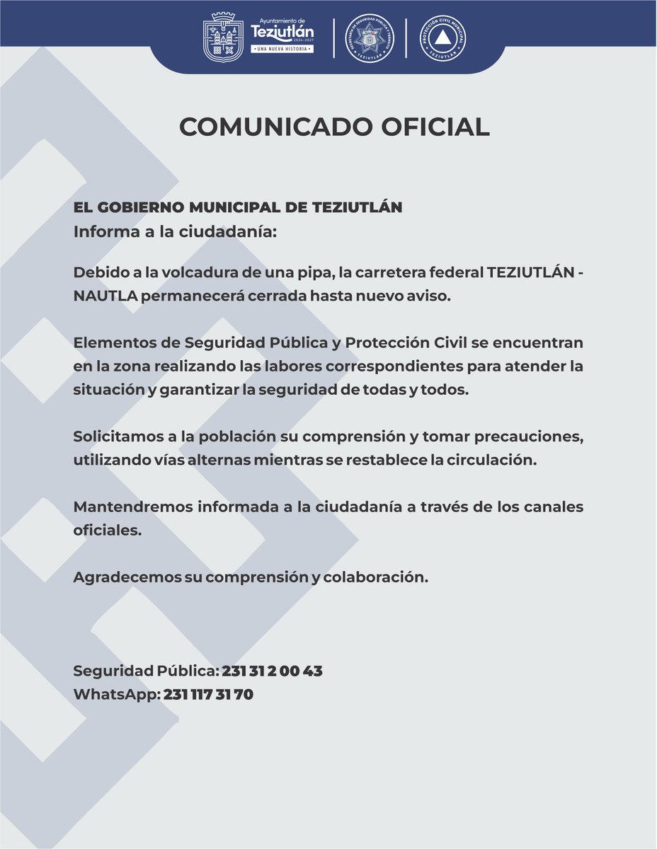 gobiernodeteziutlan 24-27 tweet media