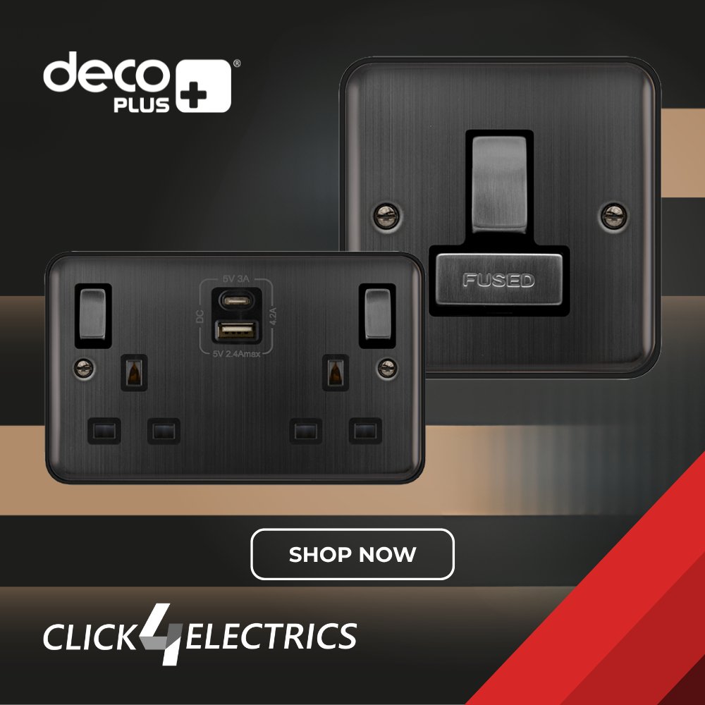 🔥 We're delighted to announce the launch of the Click Deco Plus in the Matt Bronze finish – now available for immediate purchase. This now completes our Deco and Deco Plus collections.

📲 Order today bit.ly/46K3grK

#ScolmoreGroup #Install #Trades #ElectricianLife