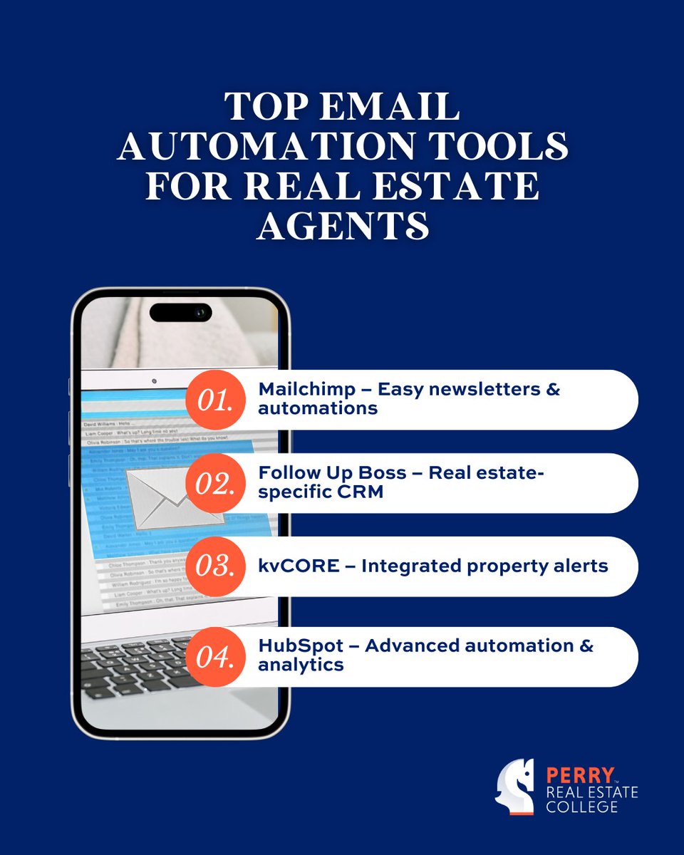 PerryCollege's tweet image. Stop wasting hours manually emailing leads.
Start using these email automation tools to:

✔️Follow up faster
✔️Convert more leads
✔️Close more deals

Your time is too valuable to get stuck in your inbox.

#EmailAutomation #RealEstateMarketing