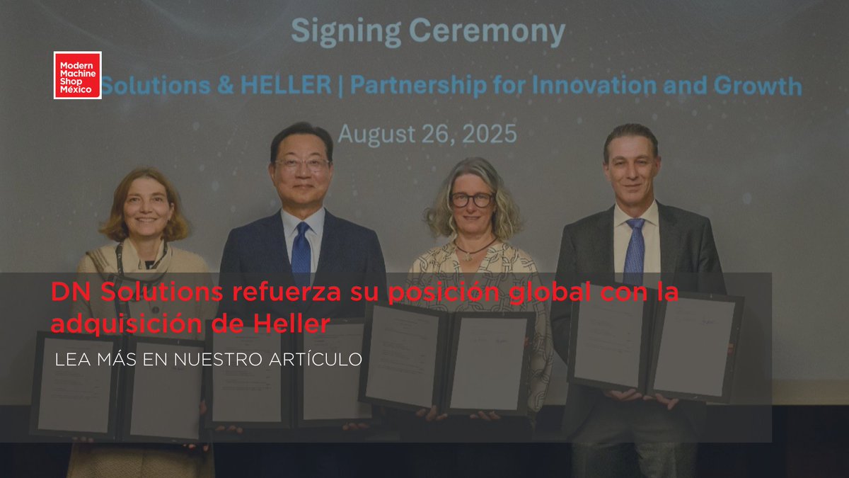 MMS_Mexico_'s tweet image. 🌍 La integración de #Heller, con más de 130 años de experiencia en centros de mecanizado, amplía la cartera de #DNSolutions y consolida su presencia en los principales mercados industriales del mundo.

📌Conozca más aquí: mms-mexico.com/noticias/post/… 

#CentrosDeMecanizado
