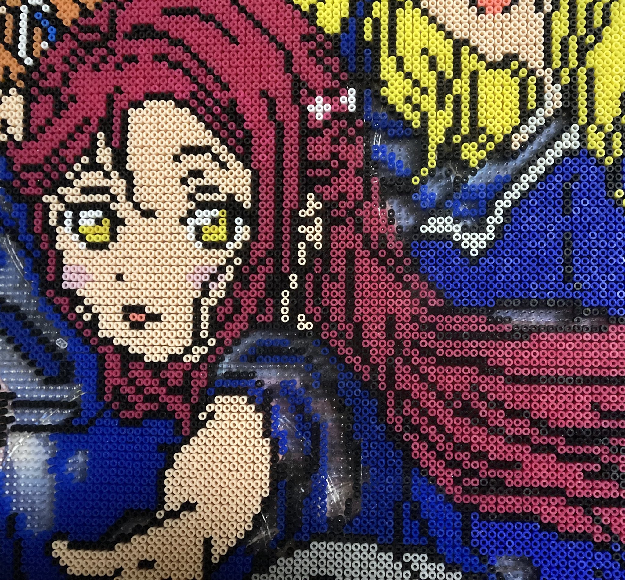 アイロンビーズで作成した絵画 backend=imagemagick;version=1;