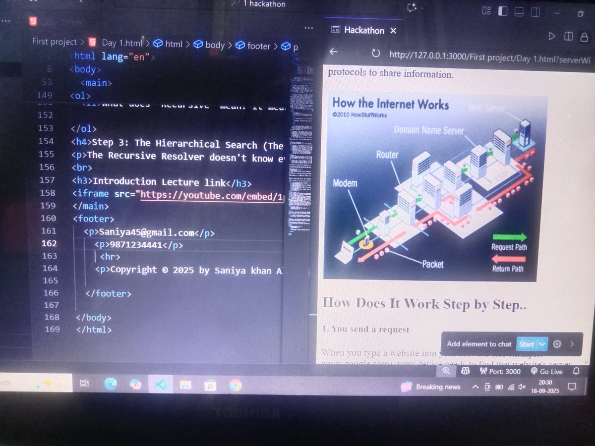 Snycoder_x's tweet image. I’m thrilled to share that I participated in my first hackathon, where I successfully completed my entire project using HTML. I’m truly grateful to Rohit Negi Bhaiya for giving me this amazing opportunity to prove myself!
#hackathon #development #html #coderarmy #100DaysOfCode