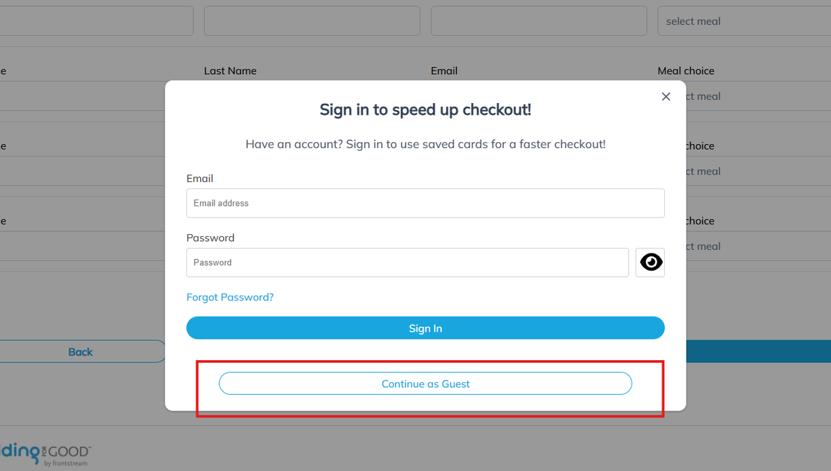 One of our biggest customer requests was to simplify BiddingForGood checkout, particularly for tickets.

The update is here! Auction supporters no longer need to pre-register to checkout. Take a tour 👉 hubs.la/Q03DbyYN0