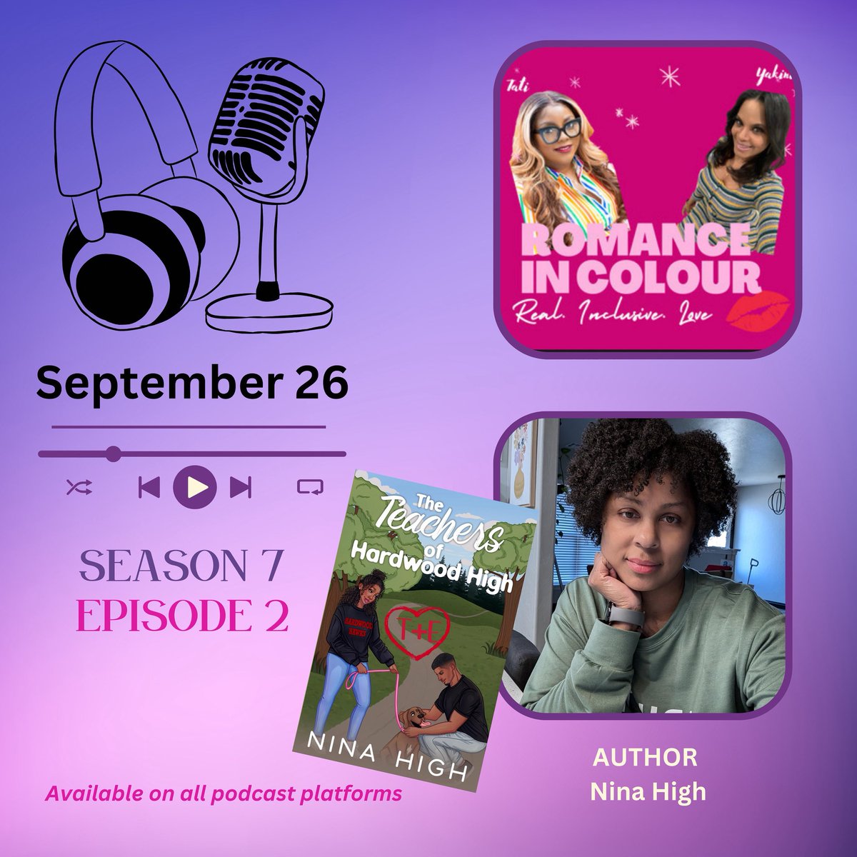 We can’t wait for our interview next week with the amazing and talented Nina High! Join us every where you get your podcasts!