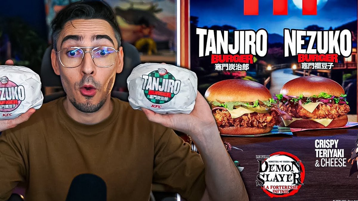 Vidéo du jour !

Je goûte les 2 burgers KFC x Demon Slayer 🍔🔥
youtu.be/8yPKv47lqBI