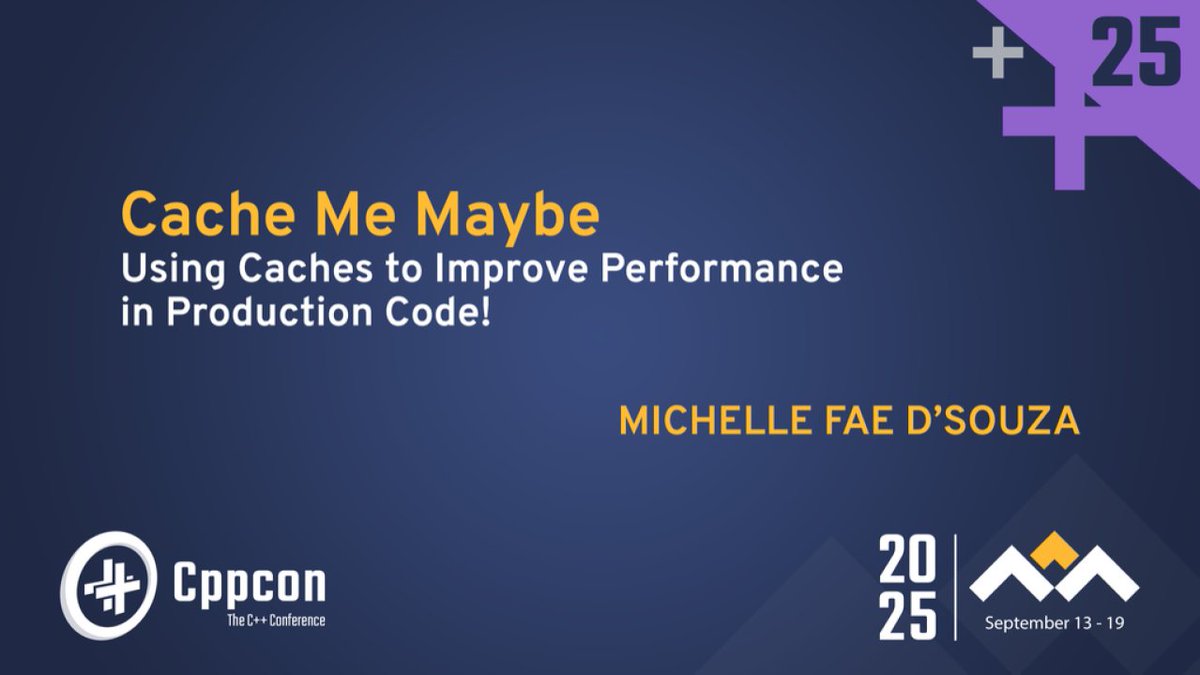 TechAtBloomberg's tweet image. Does Big O time complexity determines performance? In today's #CppCon 2025 talk (4:45 PM MDT), Michelle D'Souza explores how to boost your C++ code's performance by using the full power of your PC's built-in cache
bloom.bg/46sn0PB
#cpp #cplusplus #caching #softwaredesign
