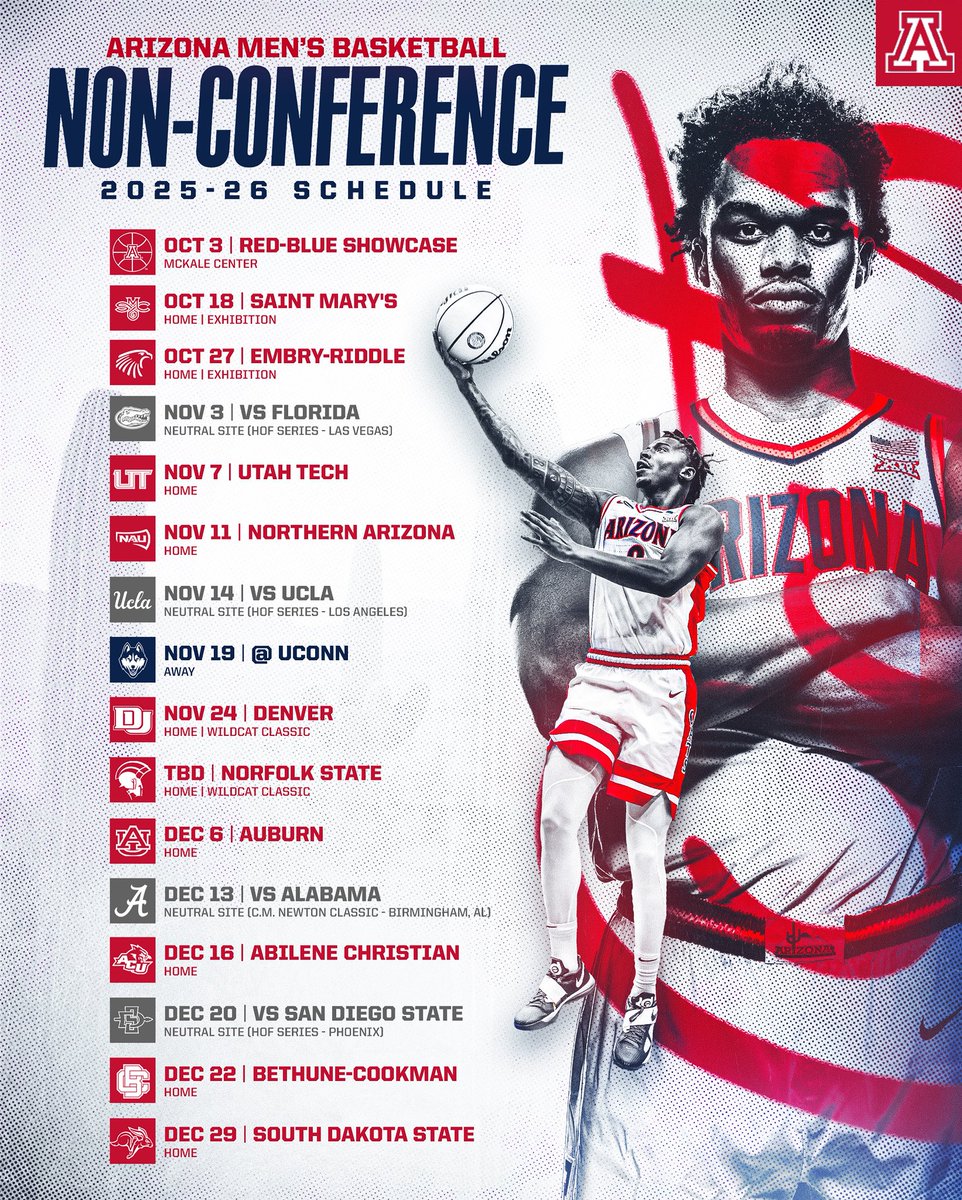 2025-26 𝙉𝙤𝙣-𝘾𝙤𝙣𝙛𝙚𝙧𝙚𝙣𝙘𝙚 Schedule 🐻⬇️