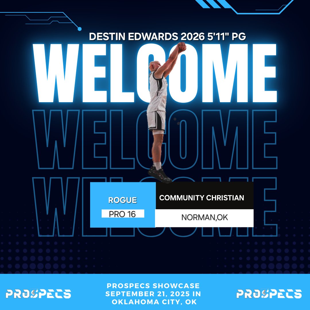🚨Destin Edwards🚨

True lead guard with limitless shooting range and exceptional court vision, orchestrating the offense with precision. Lightning-quick hands fuel his tenacious defense, making him a relentless ball hawk. Coaches, don’t sleep on this unsigned senior gem.