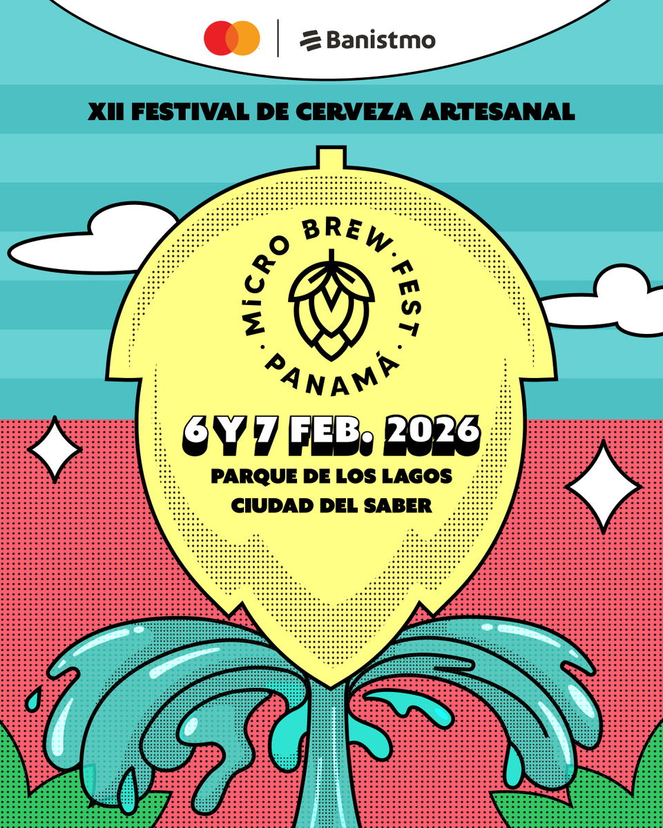 microbrewfestpa's tweet photo. XII edición del Micro Brew Fest: un festival que celebra la diversidad y creatividad de la cerveza artesanal. 😎🍺🚨SAVE THE DATE🗓️6 y 7 de febrero 2026 🌳Parque de los Lagos Ciudad del Saber https://t.co/A68GbP8vGF