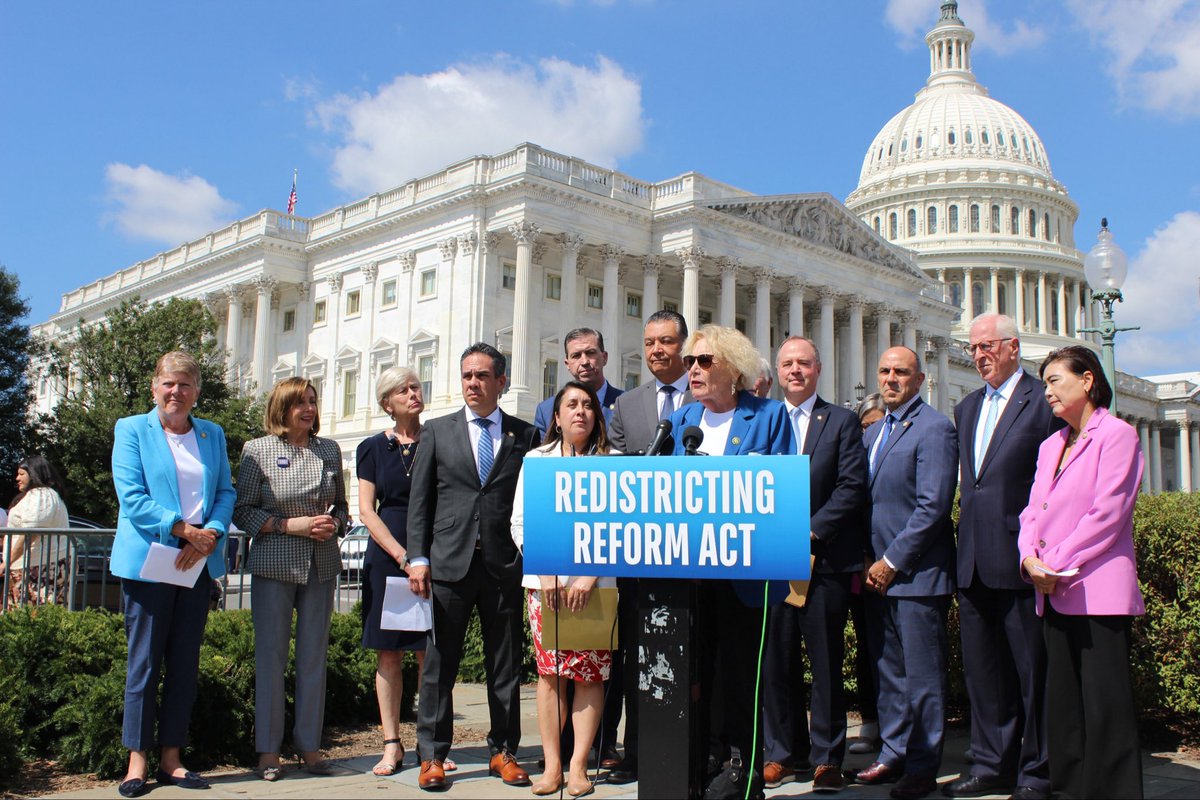 Image for the Tweet beginning: Today, I joined @SenAlexPadilla, @SenAdamSchiff,