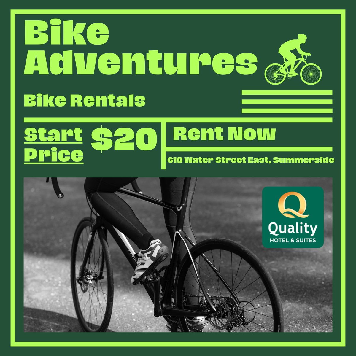 Crisp air, colorful leaves, &amp; quieter paths — fall is one of the best times to explore Summerside on two wheels. Rent a bike from Quality Inn &amp; enjoy the cooler weather, the scenic views, &amp; a slower pace of island life. The perfect way to soak up the season while you stay with us