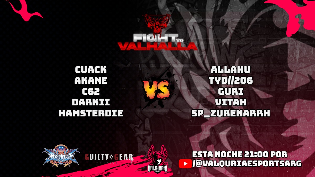ValquiriaGames's tweet image. ⛩Fight to Valhalla⛩

🔥Hoy les traemos al canal peleas de exhibición tanto de Blazblue Central Fiction como de Guilty Gear Strive! 🔥

🫣Están preparados para ver quienes son los guerreros que se quedarán con la victoria?🥊💪

⏰21:00hs

Los esperamos!

#GGST #BBCF #FGC