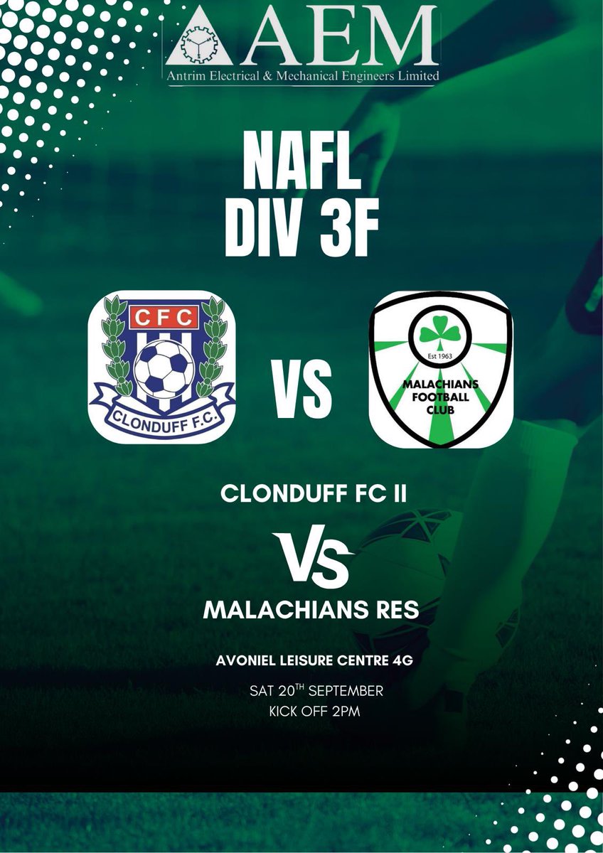 League duty for both sides this week again. Come on the Super Mals. ☘️💪