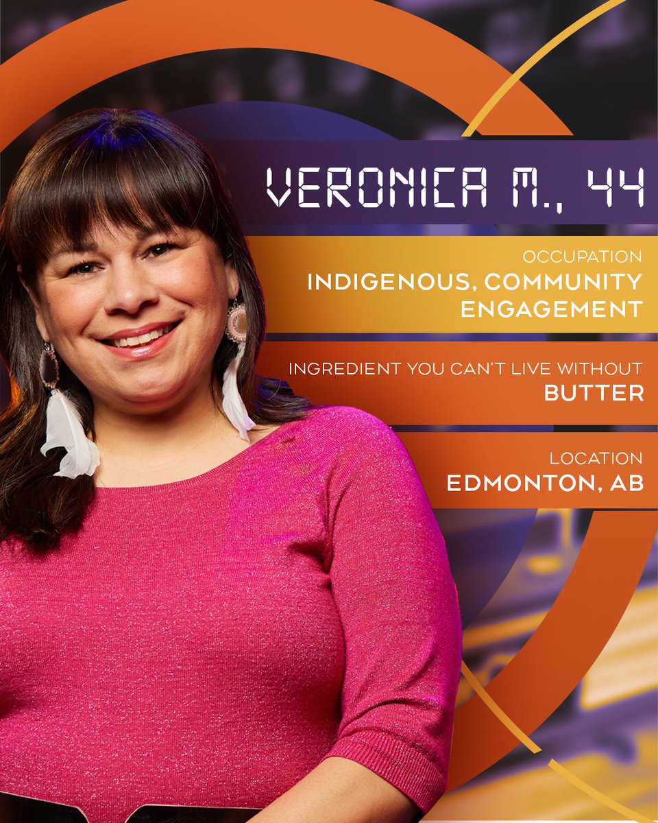 Meet Veronica M! 👩‍🍳 

A proud Cree-Métis woman, she uses food to bring people together while honouring her roots and the strength of her ancestors.

Don't miss the season premiere of #MasterChefCanada, Thu Oct 2 on <a href="/CTV/">CTV</a>. Stream next day on <a href="/CraveCanada/">Crave</a>.