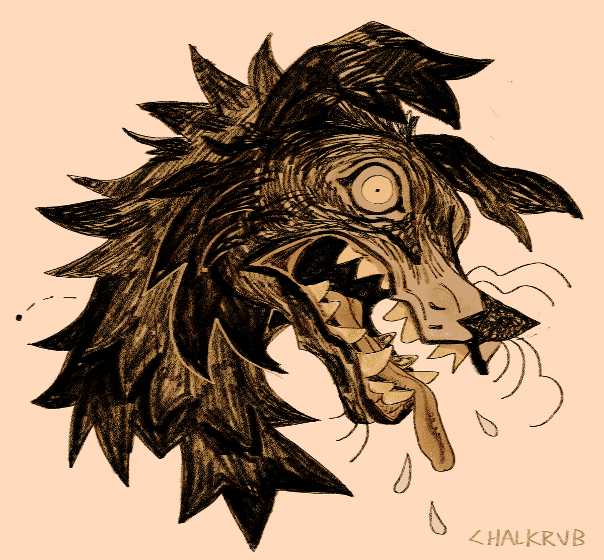 look what i found it's a stinky dog! oooooooo my smelly dog (crawling darkly) (screaming) (twisted)